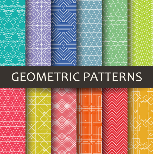 EPS10 file. 12 textile swatches. It contains blending objects. All patterns are in swatches palette and also in separate layers under first layer with all kinds of wallpapers.